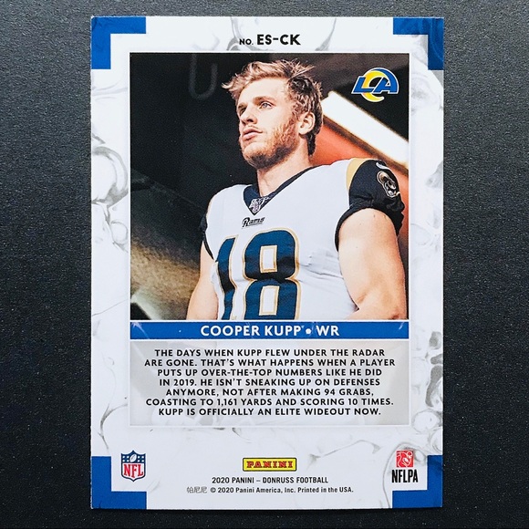 Cooper Kupp - 2020 Donruss The Elite Series #ES-CK - Picture 2 of 2